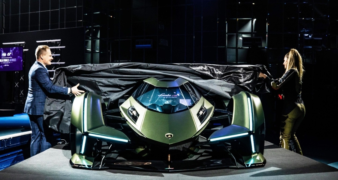 لامبورجينى تطلق سيارتها الثورية المستقبلية (Lambo V12 vision GT)