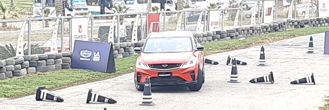 Great test drive of my Chinese Geely car COOLRAY and OKAVANGO in Auto From Obour Circuit