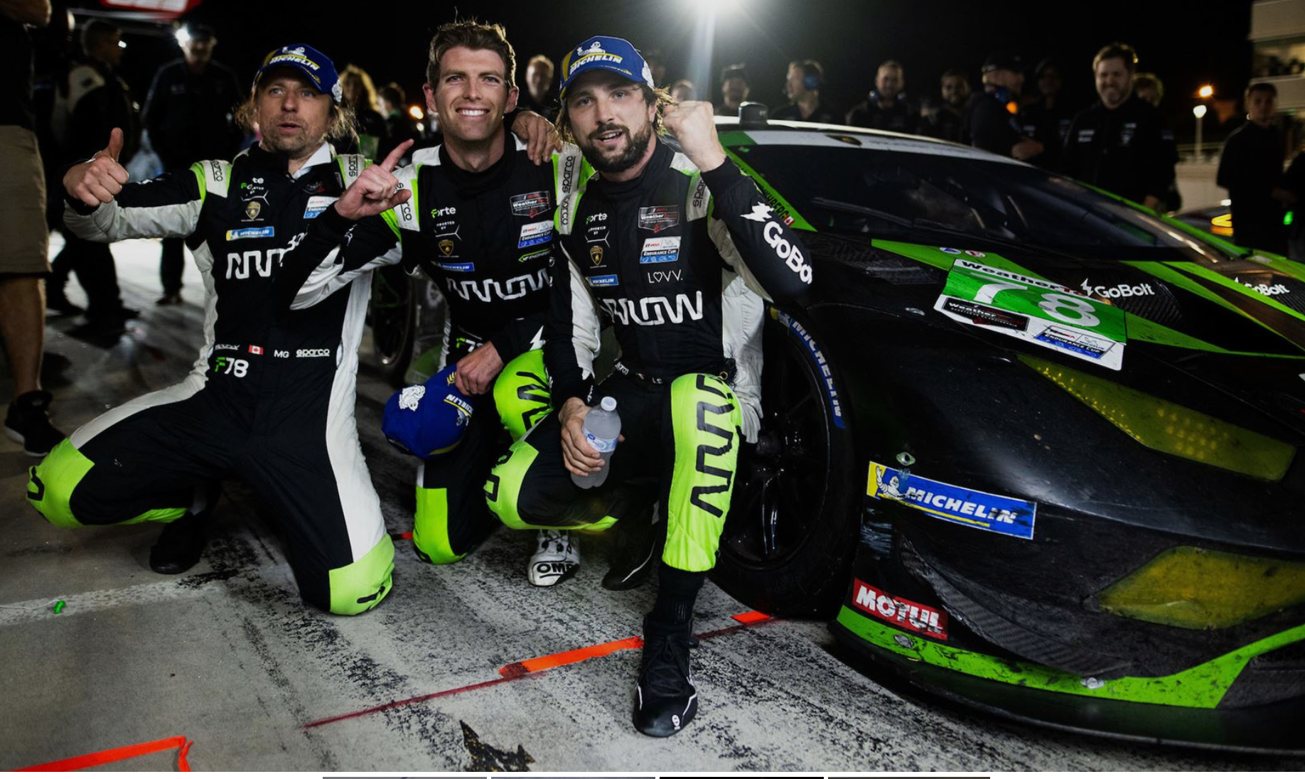أنهت لامبورغيني موسم IMSA GTD بفوز تاريخي في بيتي لومان على طريق أتلانتا